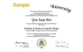sample university diploma